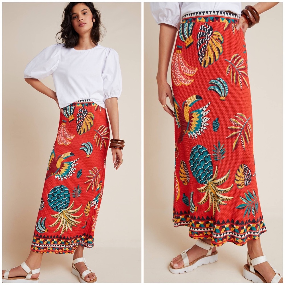 FARM RIO Gabriela Maxi Knit Skirt